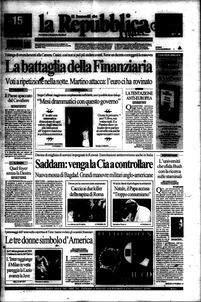 Il lunedì de La repubblica